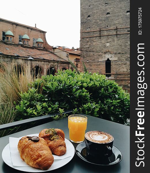 Italian Breakfast In Bologna