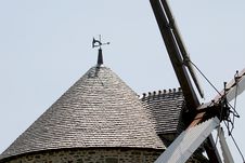 Restored Windmill With Advanced Technique Royalty Free Stock Photos Restored Windmill With Advanced Technique Royalty Free Stock Photos