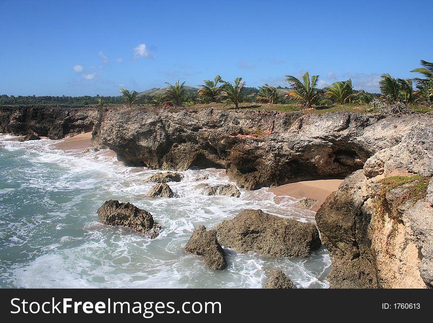 Intimate and private corner of the beach. Intimate and private corner of the beach