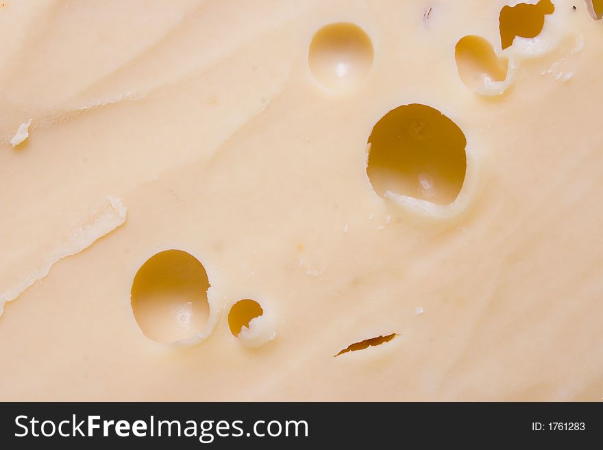 Cheese surface as a background