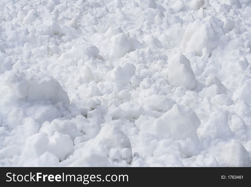 Abstract background made of snow