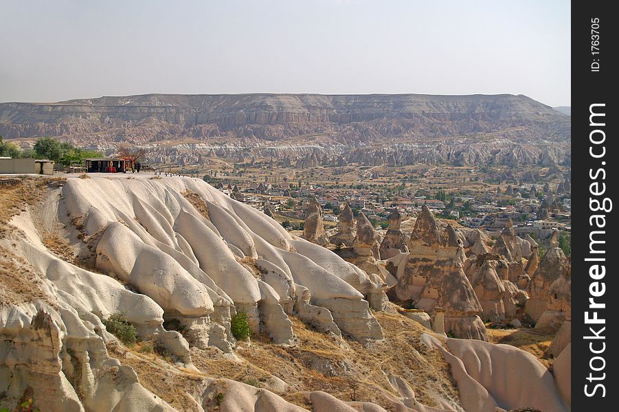 Sandstone formations in Cappadocia, Turkey