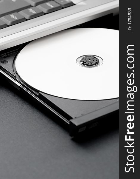 Compact disc in cd rom, office