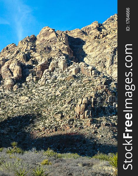 A beautiful view of the desert and mountains. A beautiful view of the desert and mountains.