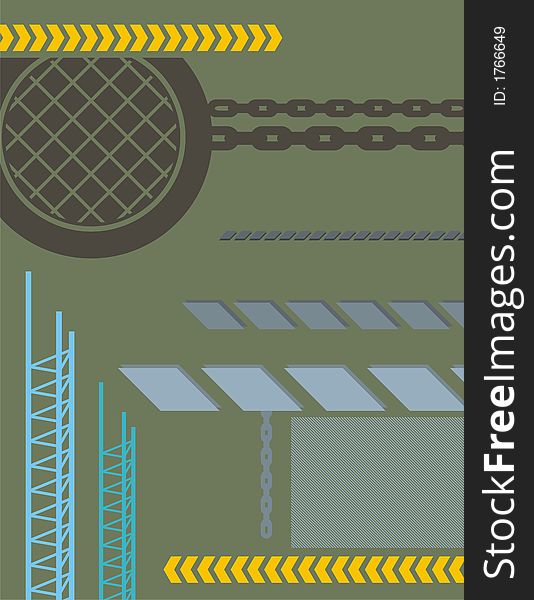 Industrial Background. Check my portfolio for much more of this series as well as many more similar and other great vector items.