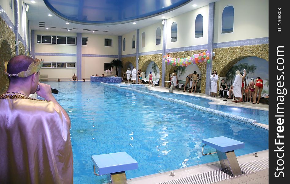 Neptun day in pool in health club