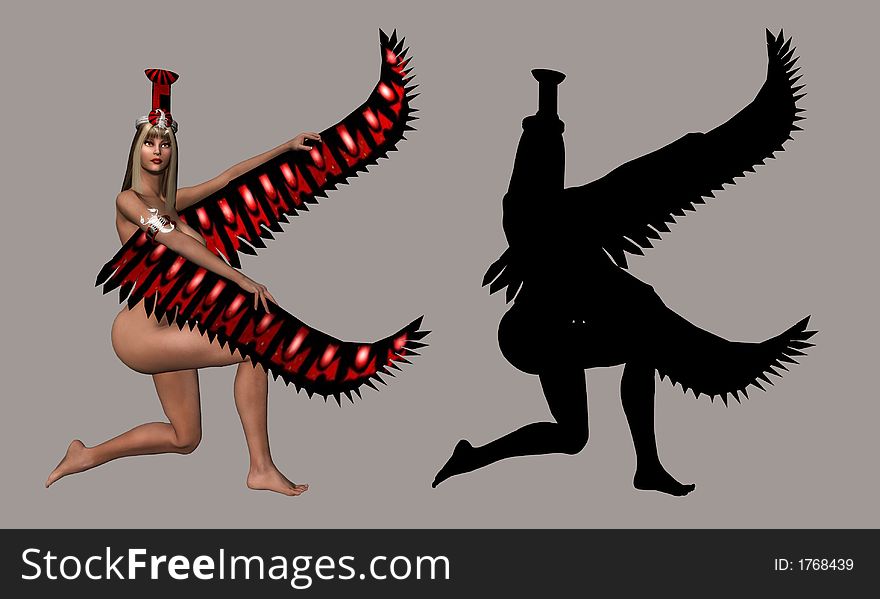 Fantasy figure for your artistic creations. Fantasy figure for your artistic creations