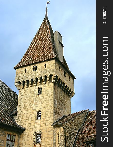 Old Castle in Auvernier. Switzerland. Old Castle in Auvernier. Switzerland