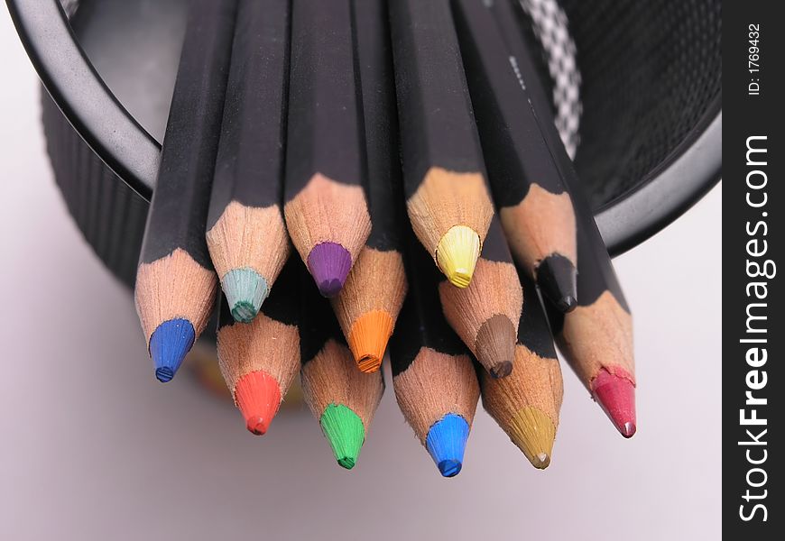 Colored Pencils in Can 3