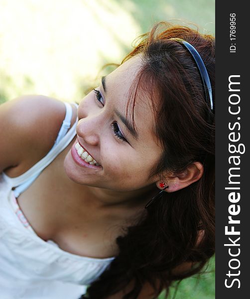 Portrait of an attractive Asian teenaged girl. Portrait of an attractive Asian teenaged girl