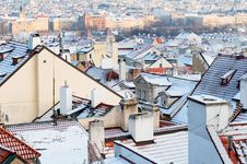 Prague In Winter Time Stock Photography