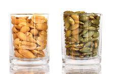 Peanuts And Sunflower Seeds Stock Photo Peanuts And Sunflower Seeds Stock Photo