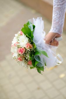 Wedding Bouquet In Hands Of The Bride Stock Image Wedding Bouquet In Hands Of The Bride Stock Image