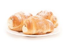 Sweet Pastry With Sugar Stock Images Sweet Pastry With Sugar Stock Images