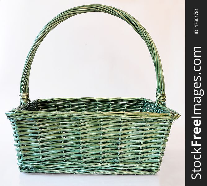 This is green basket in the clear light.