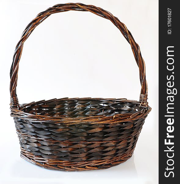 This is brown basket in the clear light.