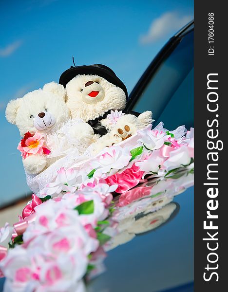 Small Teddy Plush On Wedding