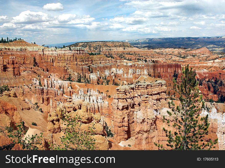 Bryce Canyon rock formation in utah