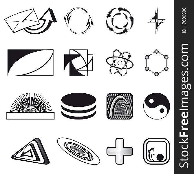 Collection of symbols for the business. Collection of symbols for the business