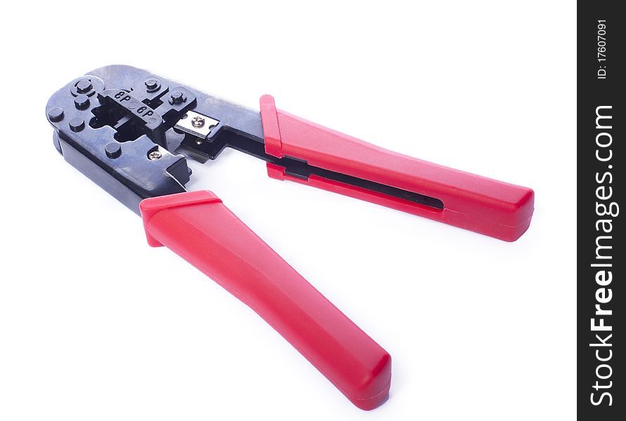 Red Crimping tool for RJ-45