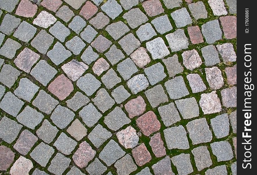 The fragment of a pavement.