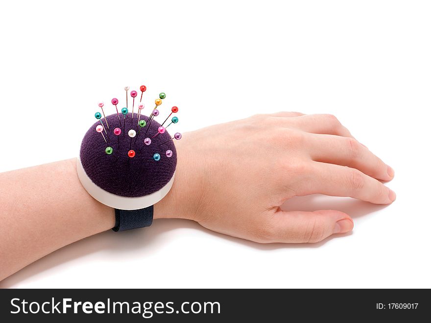 Pincushion On Wrist