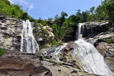 Tone Nga Chang Waterfall In Thailand Royalty Free Stock Photography
