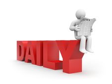 Daily News Royalty Free Stock Photos Daily News Royalty Free Stock Photos