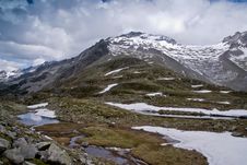 Pfitscher Joch,  Zillertaler Alps, Austria Royalty Free Stock Photos