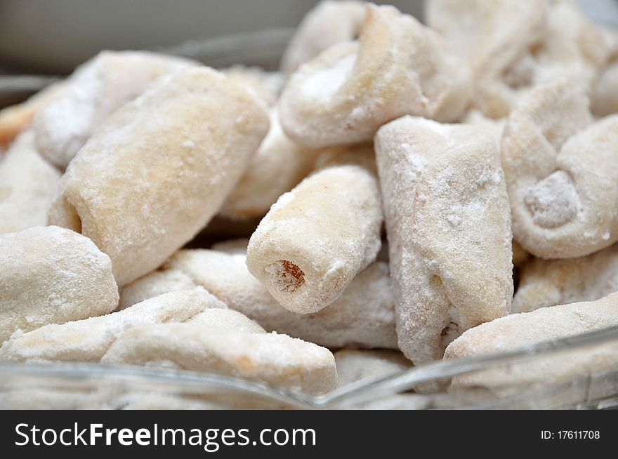 Baked cookies at Christmas time. Baked cookies at Christmas time