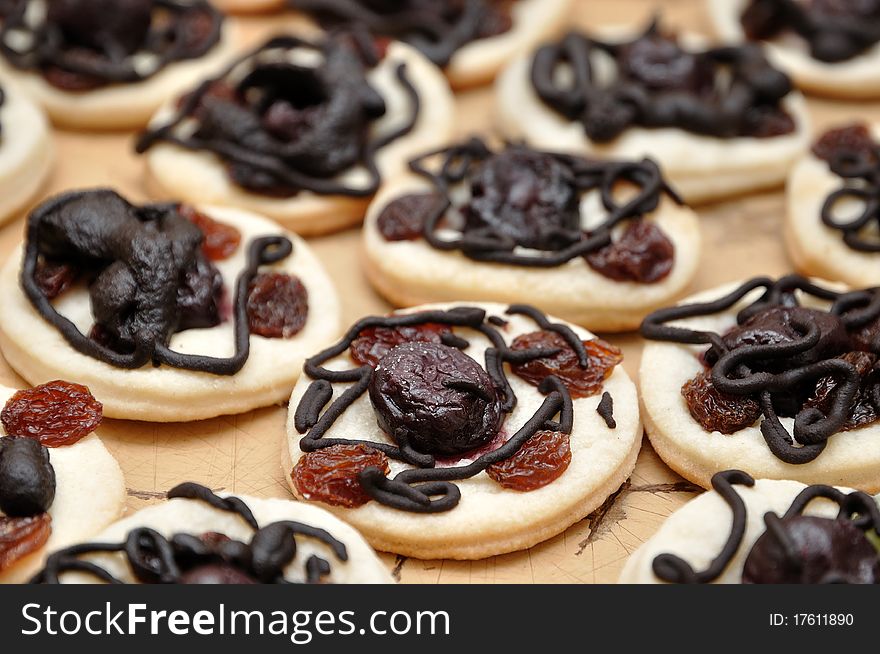 Baked cookies at Christmas time. Baked cookies at Christmas time