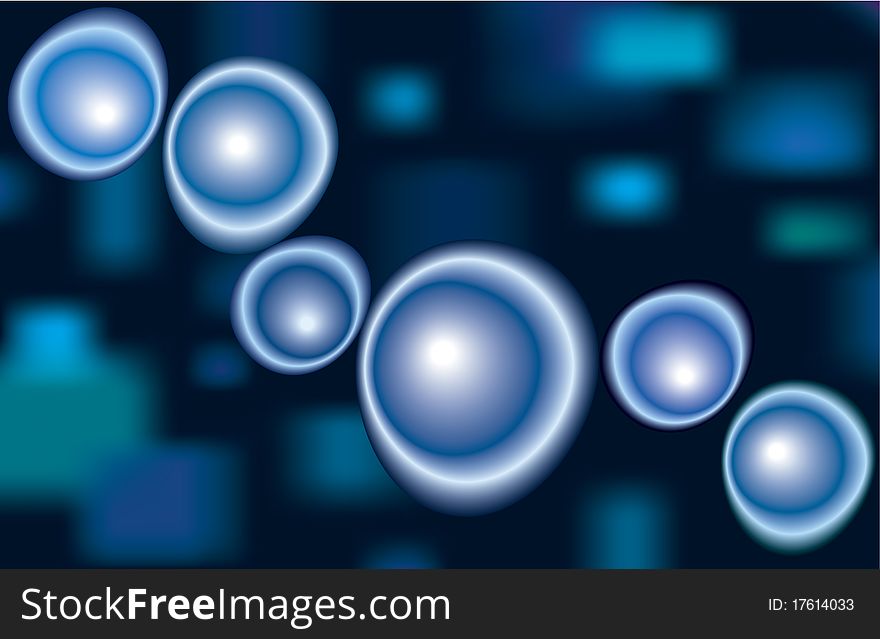 Vector Abstract Background Of A Chain Of Circles