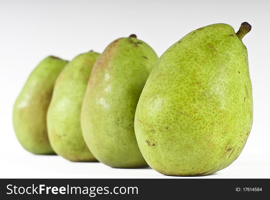 Pear picture taken with studio lights