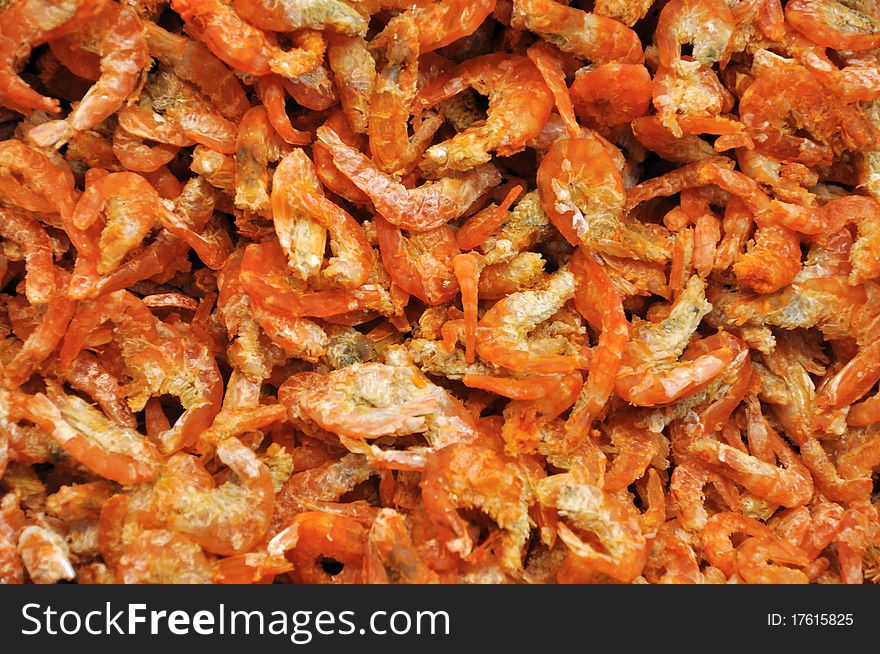 Preserved dry shrimp