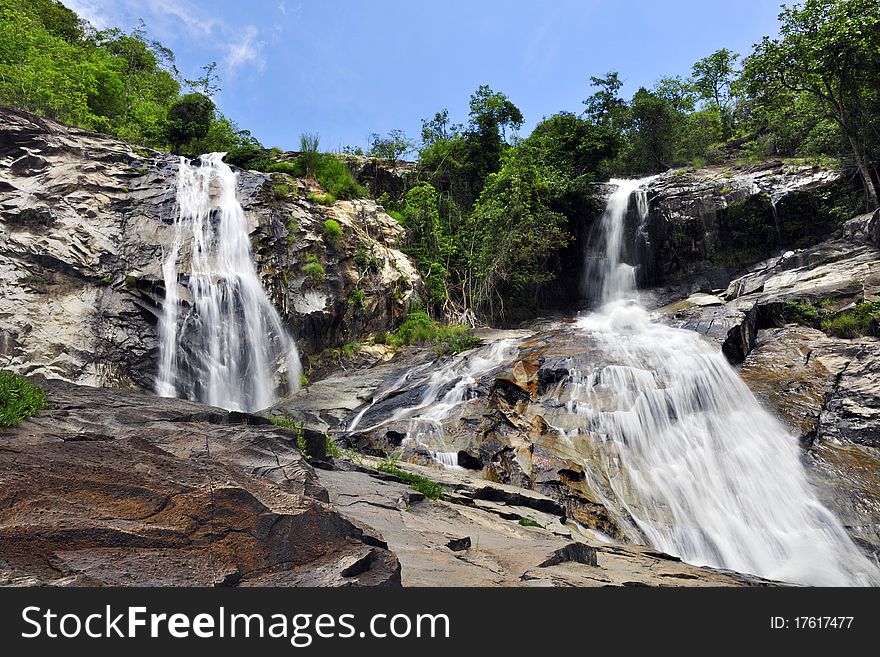 Tone Nga Chang Big Waterfall in Thailand