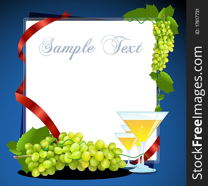 Grape Wine Card