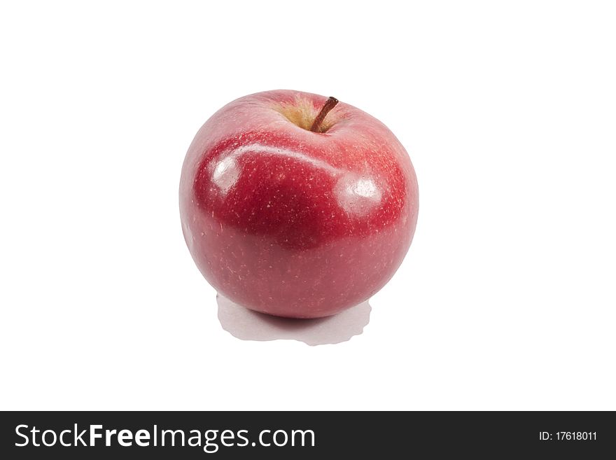 Two Red Apples on a light background ONE BY