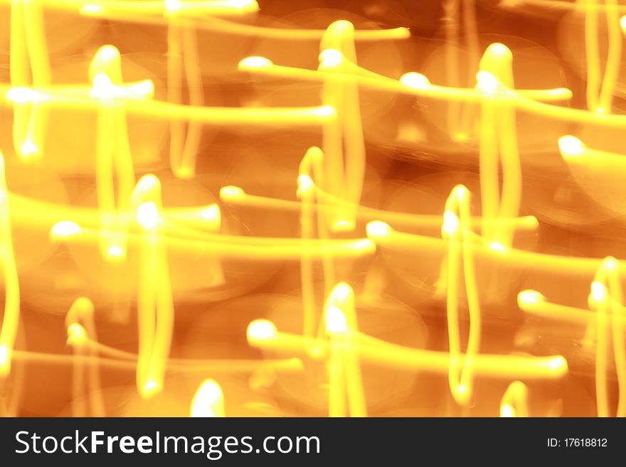 Abstract background of candlelights for Christmas