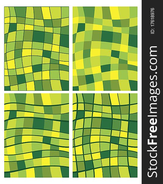 Green Squares Patterns