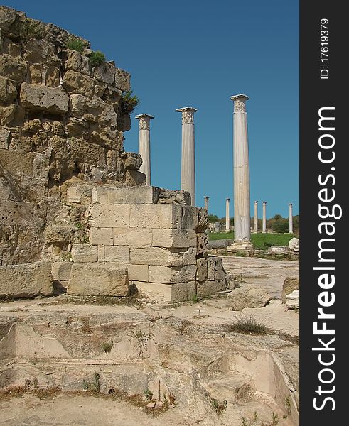 Ruins of ancient Salamis (Greek Colony), Northern Cyprus