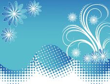 Blue Flower Spring Illustration Landsca Royalty Free Stock Photos Blue Flower Spring Illustration Landsca Royalty Free Stock Photos