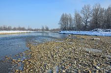Frost Rocky River Royalty Free Stock Photos Frost Rocky River Royalty Free Stock Photos
