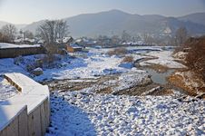 Village On Snowy River Valley Stock Images Village On Snowy River Valley Stock Images