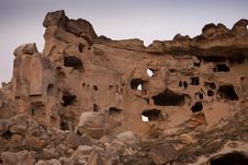 The Rock Castle At Cappadocia Royalty Free Stock Photography The Rock Castle At Cappadocia Royalty Free Stock Photography