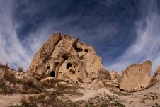 The Rock Castle At Cappadocia Royalty Free Stock Image The Rock Castle At Cappadocia Royalty Free Stock Image
