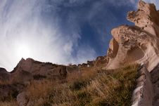 The Rock Castle At Cappadocia Royalty Free Stock Photography The Rock Castle At Cappadocia Royalty Free Stock Photography