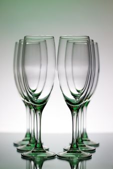 Empty Champagne Glasses Royalty Free Stock Image Empty Champagne Glasses Royalty Free Stock Image