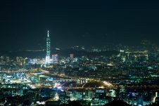 Night Scenes Of The Taipei City, Taiwan Royalty Free Stock Photo Night Scenes Of The Taipei City, Taiwan Royalty Free Stock Photo