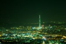 Night Scenes Of The Taipei City, Taiwan Stock Photo Night Scenes Of The Taipei City, Taiwan Stock Photo
