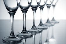 Empty Champagne Glasses Royalty Free Stock Images Empty Champagne Glasses Royalty Free Stock Images